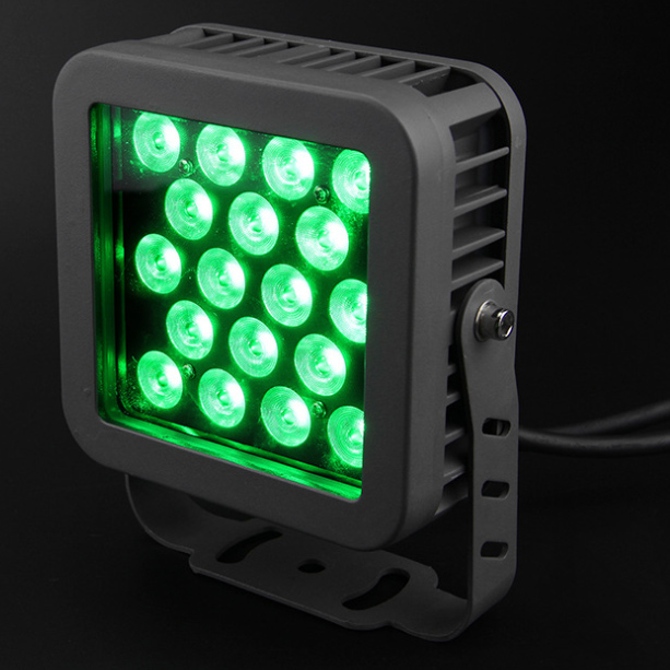 SuperlightingLED DC24V 18W DMX512 Square Outdoor Waterproof Floodlight